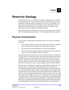 Reservoir Geology