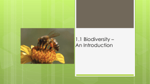 1.1 Biodiversity - An Introduction (1)