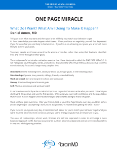 One Page Miracle