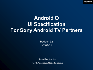 Android O Sony UI Specification rev-2.2