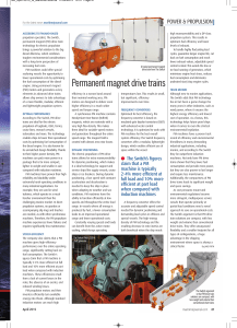 Permanent-magnet-drive-trains