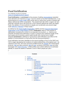 food fortification