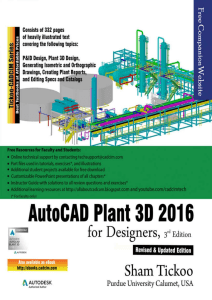 B - AutoCad Plant 3D 2016