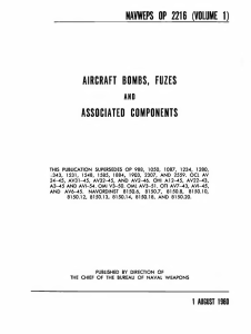 OP 2216, Aircraft Bombs, Fuzes, and Associated Components (1960)