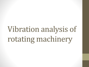 Vibration analysis of rotating machinery