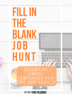 Book Fill in the Blank Job Hunt - Self Made Millennial