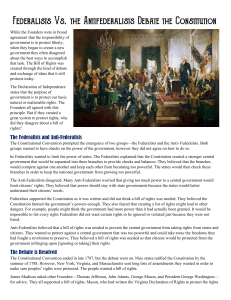 07 - Federalists and Antifederalists Explained