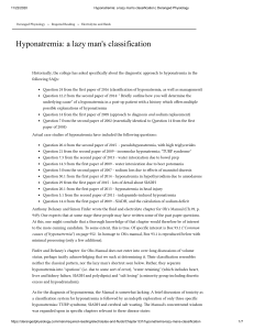 Hyponatremia  a lazy man's classification   Deranged Physiology