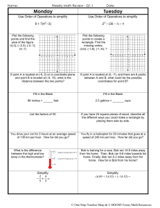 1 Math Review Q1 (Add Subtract Rational Numbers)