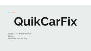 QuikCarFix Personal Finance 
