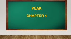 Peak Chapter 4