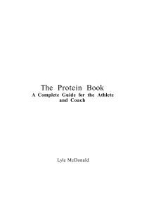 Lyle McDonald - The Protein Book - A Complete Guide for the Athlete and Coach  2009 