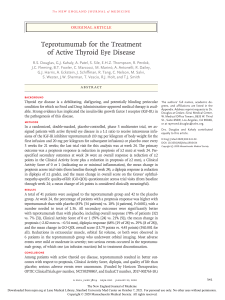 Teprotumumab for the Treatment of Active Thyroid Eye Disease