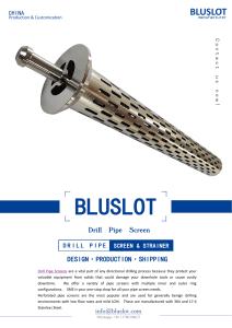 China Drill Pipe Screen Manufacturers and Suppliers- Bluslot