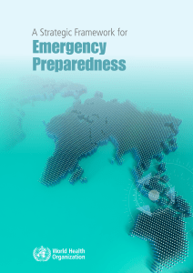 WHO - A Strategic Framework for Emergency Preparedness