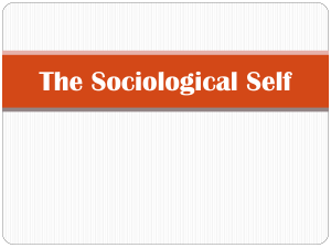The Sociological Self