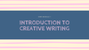 Introduction to Creative Writing