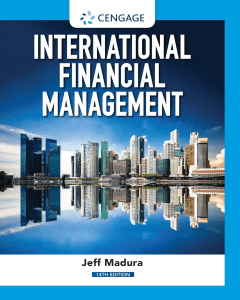 (MindTap Course List) Jeff Madura - International Financial Management-Cengage L