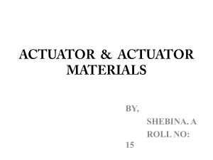 Actuator & Actuator materials
