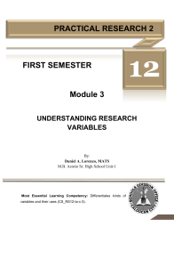 Practical Research 2 Module 3