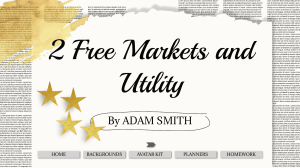 MARKETS AND UTILITY