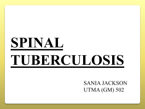 SPINAL TUBERCULOSIS (SANIA)