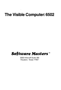 The Visible Computer-6502 Manual text