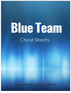 Blue Team Cheatsheet