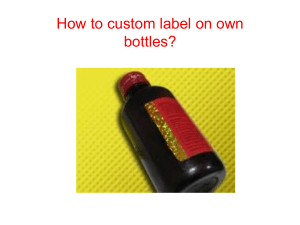 How to custom label on own bottles