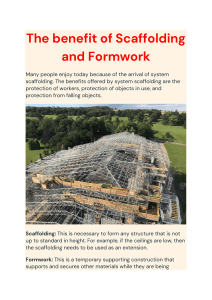 The benefit of Scaffolding and