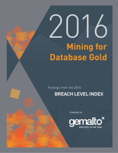 Breach Level Index Report 2016 Gemalto