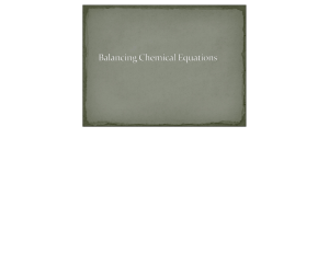 balancing chemical equations powerpoint pdf