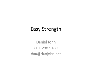 Easy Strength