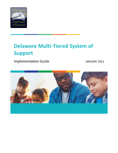 Delaware MTSS Implementation Guide 1.19.2021