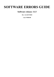NNT 115 Software Errors Guide