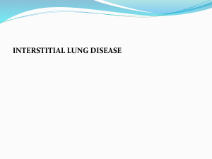 INTERSTITIAL LUNG DISEASE