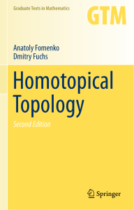 Fomenko Fuchs Homotopical Topology