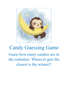 Candy Guessing Game