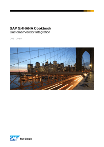 S4H.0781 SAP S4HANA Cookbook Customer Vendor Integration