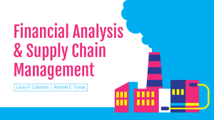 Topic 3- Financial Analysis and Supply Chain Management- FINAL