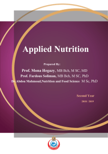 applied nutrition cairo university 