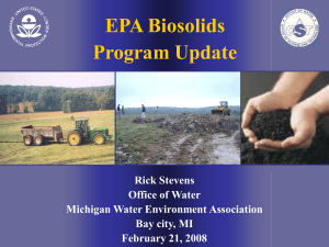 EPA Biosolids Program Update