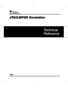 spdu079a - JTAG MPSD Emulator Technical Reference