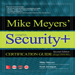 Mike Meyers CompTIA security+ certification guide