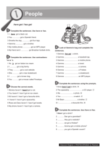 Discover English 1 worksheet
