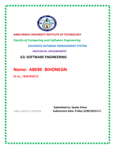 Abebe Bihonegn DBMS Assignment