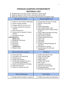 Toddler Environment Setup Checklist