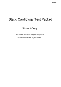 Static Cardiology Packet