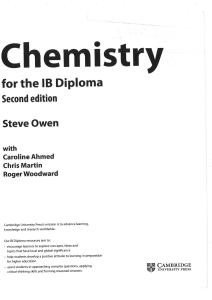 Chemistry IB Diploma