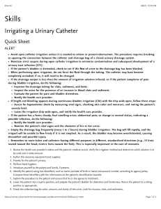 Irrigating a Urinary Catheter by Elsevier